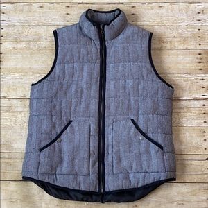 Merona Black Quilted Vest Size XXL